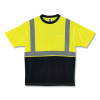 Glowear 8289Bk Class 2 Hi-Vis T-Shirt With Black Bottom, 3X-Large, Lime