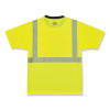 Glowear 8280Bk Class 2 Performance T-Shirt With Black Bottom, Polyester, 3X-Large, Lime