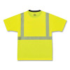 Glowear 8280Bk Class 2 Performance T-Shirt With Black Bottom, 5X-Large, Lime
