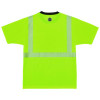 Glowear 8280Bk Class 2 Performance T-Shirt With Black Bottom, Large Long, Lime