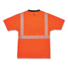 Glowear 8280Bk Class 2 Performance T-Shirt With Black Bottom, Large, Orange