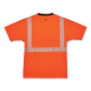 Glowear 8280Bk Class 2 Performance T-Shirt With Black Bottom, 2X-Large, Orange