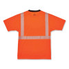 Glowear 8280Bk Class 2 Performance T-Shirt With Black Bottom, Polyester, 3X-Large, Orange