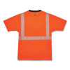 Glowear 8280Bk Class 2 Performance T-Shirt With Black Bottom, 5X-Large, Orange