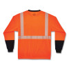 Glowear 8281Bk Class 2 Long Sleeve Shirt With Black Bottom, Small, Orange