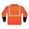 Glowear 8281Bk Class 2 Long Sleeve Shirt With Black Bottom, Polyester, 4X-Large, Orange