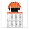 Glowear 8281Bk Class 2 Long Sleeve Shirt With Black Bottom, 5X-Large, Orange