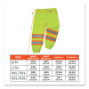 Glowear 8911 Class E Two-Tone Pants, Small/Medium, Lime