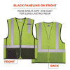 Glowear 8210Z Hi-Vis Class 2 Mesh Vest, Polyester, Large To X-Large, Lime