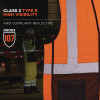 Glowear 8210Z Hi-Vis Class 2 Mesh Vest, Polyester, Small To Medium, Orange
