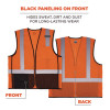 Glowear 8210Z Hi-Vis Class 2 Mesh Vest, Polyester, Small To Medium, Orange