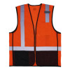 Glowear 8210Z Hi-Vis Class 2 Mesh Vest, Polyester, 4X-Large To 5X-Large, Orange