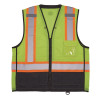 Glowear 8251Hdz Class 2 Two-Tone Hi-Vis Safety Vest, Polyester, 2X-Large To 3X-Large, Lime