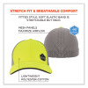 Glowear 8931 Reflective Stretch-Fit Hat, Cotton/Polyester, Ergodyne Logo, Large/X-Large, Hi-Vis Lime