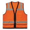 Glowear 8253Hdz Class 2 Heavy-Duty Mesh Surveyors Vest, Polyester, 2X-Large/3X-Large, Orange