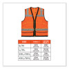 Glowear 8253Hdz Class 2 Heavy-Duty Mesh Surveyors Vest, Polyester, 4X-Large/5X-Large, Orange