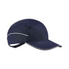 Skullerz 8955 Lightweight Bump Cap Hat, Long Front Brim, Xxx-Small To Large (Up To 7.5), 0.01" Insert, Navy