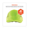 Skullerz 8960 Bump Cap With Led Lighting, Short Front Brim, Xxx-Small To Large (Up To 7.5), 0.01" Insert, Lime Green