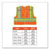 Glowear 8245Psv Class 2 Public Safety Vest, Polyester, Small/Medium, Orange