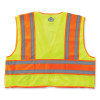 Glowear 8245Psv Class 2 Public Safety Vest, Polyester, Large/X-Large, Lime
