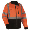 Glowear 8351 Class 3 Hi-Vis Windbreaker Water-Resistant Jacket, Medium, Orange