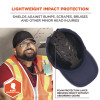 Skullerz 8947 Lightweight Baseball Hat And Bump Cap Insert, Front Brim, X-Large To Xx-Large (7.25 To 8.5), 0.2" Insert, Navy