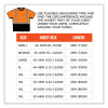 Glowear 8283Bk Class 2 Lightweight Performance Hi-Vis T-Shirt, Large, Orange