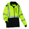 Glowear 8353 Class 3 Hi-Vis Softshell Water-Resistant Jacket, 4X-Large, Lime