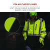 Glowear 8353 Class 3 Hi-Vis Softshell Water-Resistant Jacket, 5X-Large, Lime