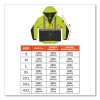 Glowear 8275 Class 2 Heavy-Duty Hi-Vis Workwear Sherpa Lined Jacket, Small, Lime