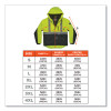 Glowear 8275 Class 2 Heavy-Duty Hi-Vis Workwear Sherpa Lined Jacket, Medium, Lime