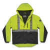 Glowear 8275 Class 2 Heavy-Duty Hi-Vis Workwear Sherpa Lined Jacket, Medium, Lime