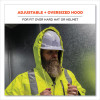 Glowear 8275 Class 2 Heavy-Duty Hi-Vis Workwear Sherpa Lined Jacket, Medium, Lime
