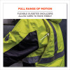 Glowear 8275 Class 2 Heavy-Duty Hi-Vis Workwear Sherpa Lined Jacket, Medium, Lime
