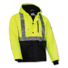 Glowear 8275 Class 2 Heavy-Duty Hi-Vis Workwear Sherpa Lined Jacket, X-Large, Lime