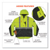 Glowear 8275 Class 2 Heavy-Duty Hi-Vis Workwear Sherpa Jacket, 4X-Large, Lime