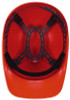 Skullerz 8951 Vented Hard Shell Bump Cap, Short Front Brim, One Size Fits Most (6.13 To 8), Orange