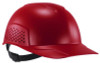 Skullerz 8951 Vented Hard Shell Bump Cap, Short Front Brim, One Size Fits Most (6.13 To 8), Red