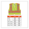 Glowear 8245Psv Class 2 Public Safety Vest, Polyester, 6X-Large/7X-Large, Lime