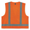 Glowear 8249Z Class 2 Economy Surveyors Zipper Vest, Polyester, X-Small, Orange