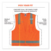 Glowear 8249Z Class 2 Economy Surveyors Zipper Vest, Polyester, Large/X-Large, Orange