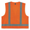 Glowear 8249Z Class 2 Economy Surveyors Zipper Vest, Polyester, Large/X-Large, Orange