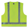Glowear 8249Z Class 2 Economy Surveyors Zipper Vest, Polyester, X-Small, Lime