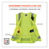 Glowear 8249Z Class 2 Economy Surveyors Zipper Vest, Polyester, X-Small, Lime