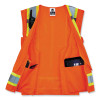 Glowear 8248Z Class 2 Two-Tone Surveyors Zipper Vest, Polyester, 4X-Large/5X-Large, Orange