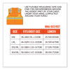 Glowear 8246Z Class 2 Two-Tone Mesh Reflective Binding Zipper Vest, Polyester, Large/X-Large, Orange
