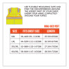 Glowear 8246Z Class 2 Two-Tone Mesh Reflective Binding Zipper Vest, Polyester, 2X-Large/3X-Large, Lime