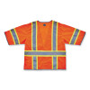 Glowear 8346Z Class 3 Two-Tone Hi-Vis Surveyor Zipper Vest, Polyester, Large/X-Large, Orange