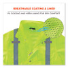 Glowear 8365 Class 3 Hi-Vis Rain Jacket, Polyester, 3X-Large, Lime