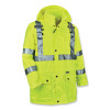 Glowear 8365 Class 3 Hi-Vis Rain Jacket, Polyester, 5X-Large, Lime